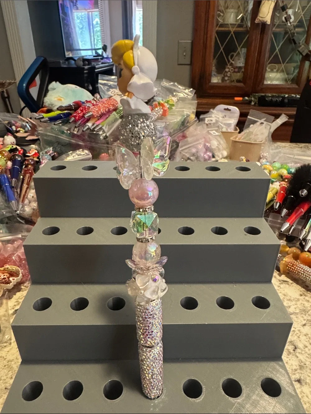 NWOT Disney Doorables Wedding Cinderella Beaded Pen Handmade by Me